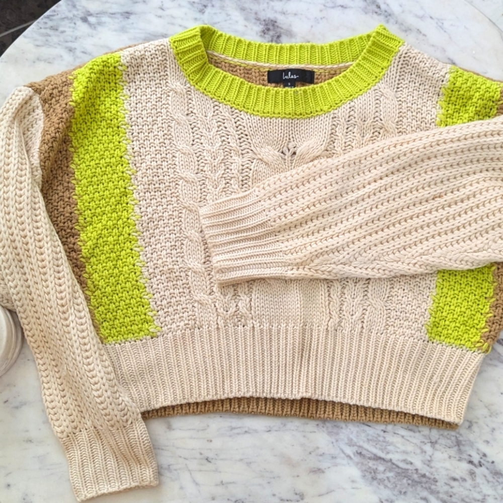 Lulu's 🌱chunky cropped sweater